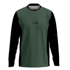 Koszulka MTB Enduro z długim rękawem. Czarne bluzy męskie C-LAB, bez wzorów, z tkaniny, sportowe, bez ramiączek, bez kaptura. Za 329.17 zł.