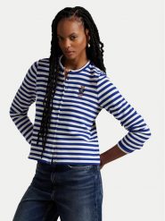 Polo Ralph Lauren Kardigan 211963465001 Niebieski Slim Fit. Niebieskie kardigany damskie Polo Ralph Lauren, xxl, bez wzorów, z bawełny, bez kołnierzyka. Za 489.99 zł.