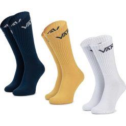 Zestaw 3 par wysokich skarpet męskich VANS - Classic Crew VN000XSED2P1 r.42,5/47 Salphur. Białe skarpety męskie Vans, bez wzorów. Za 59.00 zł.