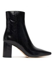 MICHAEL Michael Kors Botki Elise 40T5ELME7L Czarny. Czarne botki damskie MICHAEL Michael Kors, bez wzorów, ze skóry, bez obcasa, na słupku, bez zapięcia. Za 659.99 zł.