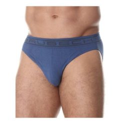 Slipy męskie bawełniane Brubeck COMFORT COTTON. Niebieskie slipki męskie Brubeck, m, bez wzorów, z bawełny. Za 41.99 zł.