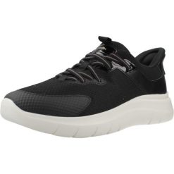 Buty GEOX D PLUMMERY PLUS Czarny. Czarne obuwie sportowe damskie Geox, bez wzorów, z syntetyku, bez zapięcia. Za 389.99 zł.