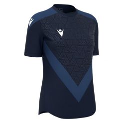 Damski jersey Macron Dryad. Niebieskie koszulki sportowe damskie Macron, bez wzorów, z jersey, bez ramiączek, do piłki nożnej. Za 217.00 zł.