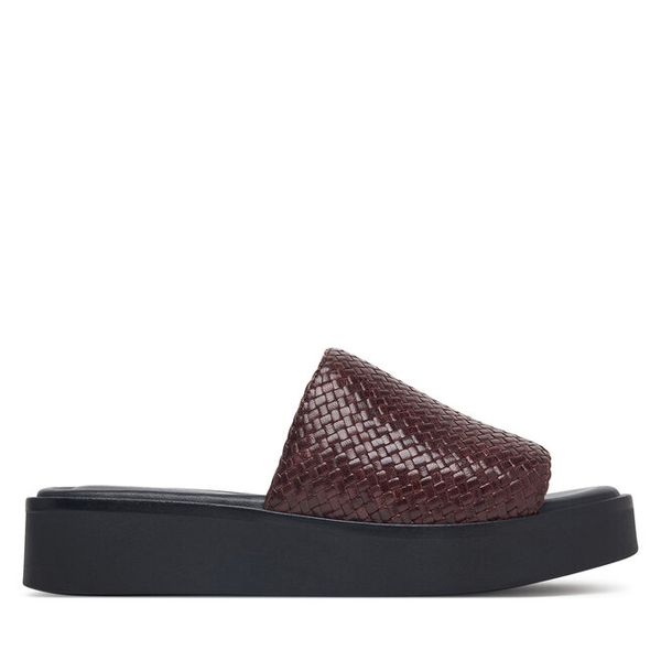 Klapki Vagabond Shoemakers. Brązowe klapki damskie Vagabond Shoemakers, bez wzorów, bez obcasa, bez zapięcia. Za 467.99 zł.