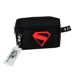 Podróżna torba toaletowa Cerda DC Comics Superman. Czarne torby podróżne damskie MBRANDS, bez wzorów, z materiału. Za 154.00 zł.