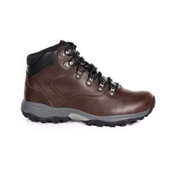 Buty trekkingowe męskie Regatta Bainsford. Brązowe buty zimowe męskie Regatta, bez wzorów, bez obcasa, bez zapięcia. W wyprzedaży za 329.99 zł.