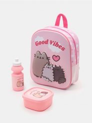 Zestaw: plecak, lunchbox oraz butelka Pusheen - wielobarwny. Plecaki męskie Sinsay, bez wzorów. Za 35.99 zł.