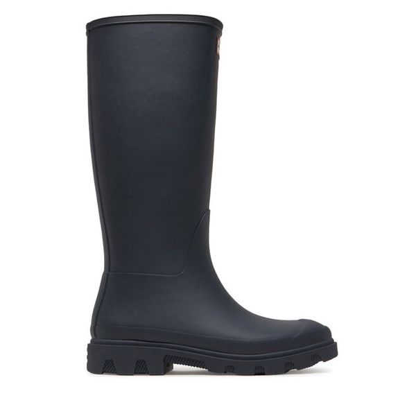 Kalosze Hunter. Niebieskie kalosze damskie Hunter, bez wzorów, bez zapięcia. Za 229.99 zł.