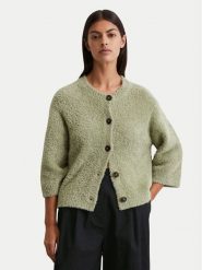 Marc O'Polo Kardigan 506 6045 61059 Zielony Relaxed Fit. Zielone kardigany damskie Marc O'Polo, xs, bez wzorów, z bawełny, bez kołnierzyka. Za 549.99 zł.