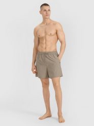 4F Spodenki plażowe boardshorty męskie - khaki XXL. Brązowe szorty męskie 4F, bez wzorów, z syntetyku, wakacyjne. W wyprzedaży za 59.99 zł.