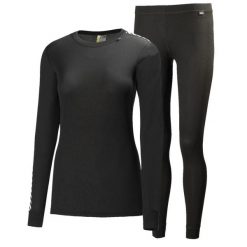 Zestaw dla kobiet Helly Hansen comfort light set. Czarne bielizna sportowa damska Helly Hansen, bez wzorów. Za 423.50 zł.