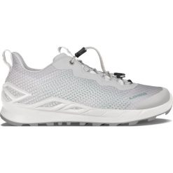 Buty trekkingowe damskie Lowa Merger Low Gtx. Białe obuwie trekkingowe damskie Lowa, z materiału, bez zapięcia. Za 635.80 zł.