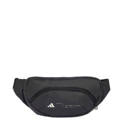 Torba Hybrid Waist. Czarne torby sportowe męskie Adidas, z aplikacjami, z materiału, zdobione. Za 109.00 zł.