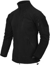 Helikon-Tex Bluza ALPHA TACTICAL - Grid Fleece - Czarna. Czarne bluzy męskie HELIKON-TEX, m, bez wzorów, bez ramiączek, bez kaptura. Za 200.70 zł.