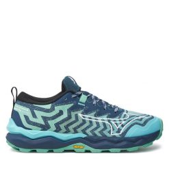 Buty do biegania Mizuno. Zielone obuwie sportowe damskie Mizuno, bez wzorów, bez zapięcia, do biegania, mizuno wave. Za 429.99 zł.