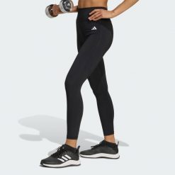 Legginsy 7/8 bez szwu z przodu Optime Essentials. Brązowe legginsy damskie Adidas, bez wzorów. Za 219.00 zł.