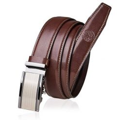 Skórzany pasek BETLEWSKI AUTO-LIC30 BR 95_K3 brązowy. Brązowe paski męskie Betlewski, z materiału. Za 109.00 zł.