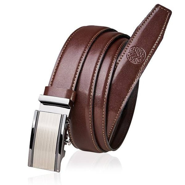 Skórzany pasek BETLEWSKI AUTO-LIC30 BR 95_K3 brązowy. Brązowe paski męskie Betlewski, z materiału. Za 109.00 zł.