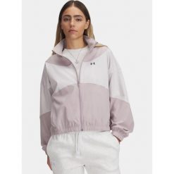 Sweter damski Under Armour UA Rival Woven. Szare swetry nierozpinane damskie Under Armour, s, bez wzorów, bez kołnierzyka, bez ramiączek. Za 379.00 zł.