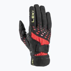 Rękawiczki do nordic walking LEKI Ultra Trail Storm Shark. Czarne rękawiczki męskie LEKI, bez wzorów. Za 384.95 zł.