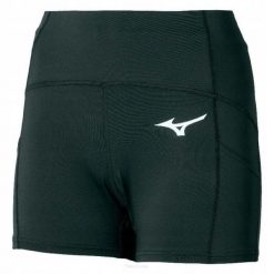 Spodenki tenisowe damskie Mizuno Short Tight. Czarne szorty damskie Mizuno, bez wzorów, sportowe. Za 127.40 zł.
