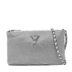 Torebka Guess. Szare torebki do ręki damskie Guess, z aplikacjami, bez dodatków. Za 249.99 zł.