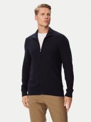 BOSS Kardigan H-Loretti 50565500 Granatowy Regular Fit. Niebieskie swetry męskie Boss, l, bez wzorów, z bawełny, bez kołnierzyka, bez ramiączek. Za 899.99 zł.
