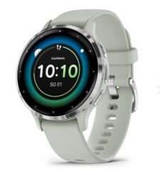 Garmin Venu 3s miętowo-srebrny. Szare zegarki sportowe Garmin, z aplikacjami, srebrne, do biegania. Za 1,649.00 zł.