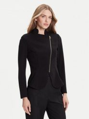 Rinascimento Marynarka CFC0125220003 Czarny Slim Fit. Czarne marynarki i żakiety damskie Rinascimento, bez wzorów, z syntetyku, bez kołnierzyka, bez ramiączek. Za 419.99 zł.
