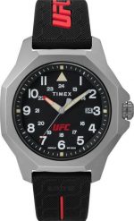 Zegarek Timex Zegarek męski Timex TW2V85400 czarny. Czarne zegarki męskie Timex, bez wzorów. Za 559.00 zł.