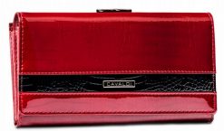 Portfel damski 4U Cavaldi H24-FO-2-RS9-BL czerwony. Czerwone portfele damskie 4U Cavaldi, z lakierowanej skóry. Za 74.00 zł.