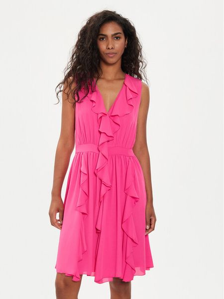 Liu Jo Sukienka codzienna CA4217 TS055 Różowy Regular Fit. Czerwone sukienki damskie Liu Jo, na co dzień, bez wzorów, z syntetyku, bez kołnierzyka, bez ramiączek, proste. Za 619.99 zł.