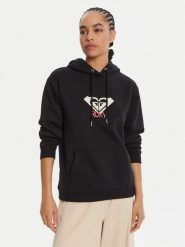 Roxy Bluza ERJFT05020 Czarny Regular Fit. Czarne bluzy damskie Roxy, m, bez wzorów, z bawełny, bez ramiączek, bez kaptura. Za 229.99 zł.