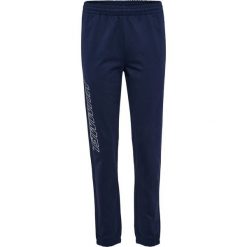 Spodnie dresowe Hummel Pulse Uh. Niebieskie spodnie sportowe męskie Hummel, bez wzorów, z dresówki, na fitness i siłownię. W wyprzedaży za 174.00 zł.