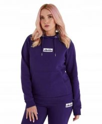 ELLESSE BLUZA DAMSKA Z KAPTUREM SPORTOWA KOLOR FIOLETOWY. Fioletowe bluzy damskie Ellesse, l, bez wzorów, z bawełny, klasyczne, bez ramiączek, z kapturem. Za 149.86 zł.