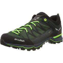 Buty trekkingowe męskie Salewa MS Mtn Trainer Lite Gtx. Zielone buty zimowe męskie Salewa, bez wzorów, z materiału, bez obcasa, bez zapięcia. Za 861.00 zł.
