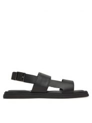 Calvin Klein Sandały Back Strap W/ Buckle HM0HM01736 Czarny. Czarne sandały męskie Calvin Klein, bez wzorów, ze skóry, bez zapięcia. Za 309.99 zł.
