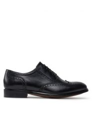 Lord Premium Półbuty Brogues 5501 Czarny. Czarne buty wizytowe męskie Lord Premium, bez wzorów, ze skóry, bez obcasa, bez zapięcia. Za 549.99 zł.