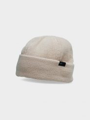 4F Czapka z mikropolaru uniseks L/XL. Brązowe czapki męskie 4F, na zimę, bez wzorów, z włókna. W wyprzedaży za 4.99 zł.