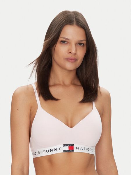 Tommy Hilfiger Biustonosz braletka UW0UW05715 Różowy. Czerwone biustonosze Tommy Hilfiger, bez wzorów, z bawełny. Za 99.99 zł.