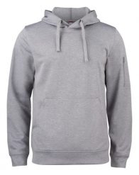 Clique Basic Active Hoody uniseks bluza z kapturem z poliestru – grey melange. Szare bluzy damskie CLIQUE, m, bez wzorów, bez ramiączek, z kapturem. Za 189.24 zł.