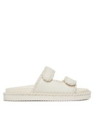 Badura Klapki BURDOCK-124AL0955 Biały. Białe klapki damskie Badura, bez wzorów, bez obcasa, bez zapięcia. Za 249.99 zł.