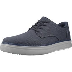Buty SKECHERS HYLAND JUSTINO Niebieski. Niebieskie buty zimowe męskie Skechers, bez wzorów, z tkaniny, bez obcasa, bez zapięcia. Za 364.99 zł.