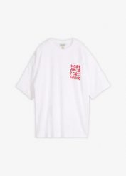 T-shirt oversize z czystej bawełny organicznej. Białe t-shirty damskie bonprix, bez wzorów, z bawełny, bez kołnierzyka, bez ramiączek. Za 74.99 zł.