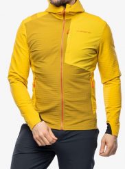 Kurtka softshell męska La Sportiva Descender Storm Jkt. Żółte kurtki męskie La Sportiva, m, bez wzorów, z polaru, bez kaptura, trekkingowe. Za 714.99 zł.