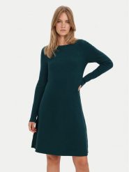 Vero Moda Sukienka dzianinowa Nancy 10254807 Zielony Regular Fit. Zielone sukienki damskie Vero Moda, s, bez wzorów, z dzianiny, bez kołnierzyka, bez ramiączek. Za 209.99 zł.