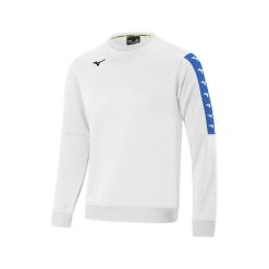 Bluza Mizuno Nara Training. Białe bluzy męskie Mizuno, bez wzorów, sportowe, bez ramiączek, bez kaptura. Za 186.50 zł.