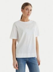 JOOP! T-Shirt Tino 30102419 Biały Regular Fit. Białe t-shirty damskie JOOP!, bez wzorów, z bawełny, bez kołnierzyka, bez ramiączek. Za 419.99 zł.