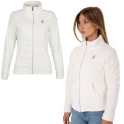 Bluza polarowa damska AULP BECCO Rozpinana z kołnierzem. Białe bluzy damskie Aulp, na zimę, bez wzorów, z polaru, sportowe, bez ramiączek, bez kaptura. Za 219.99 zł.