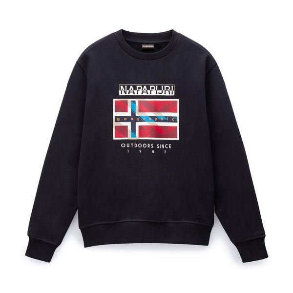Bluza męska Napapijri B-Dorees C. Czarne bluzy męskie Napapijri, m, bez wzorów, casualowe, bez ramiączek, bez kaptura. Za 279.99 zł.